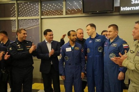 Байқоңырдан ұшқан тұңғыш араб ғарышкері Жезқазғанға қонды (ФОТО)