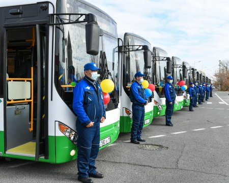 Қызылордада жаңа автобустар пайдалануға берілді