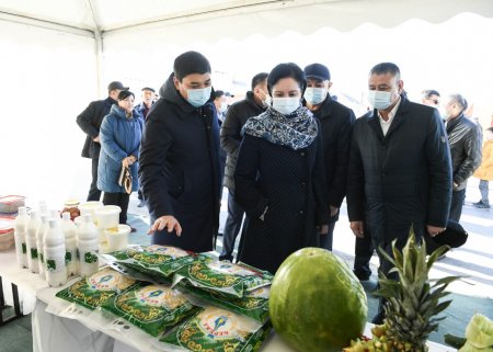 Облыс әкімі «Алтын дән» мерекесіне арналған жәрмеңкені аралап, халықпен пікірлесті