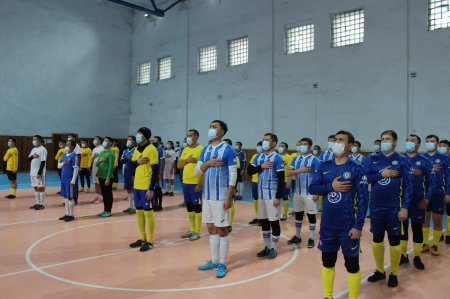 Қызылордалық полицейлер арасында шағын футболдан турнир өтті