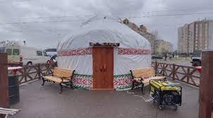 Украинада тігілген киіз үй: СІМ Ресей өкіліне жауап берді