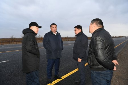 Н.Нәлібаев қайта жаңғыртудан өткен «Самара-Шымкент-Қызылорда» автожолына барды