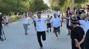 Қызылордада «Тақиядағы жүгіріс» сайысы алғаш рет өтті