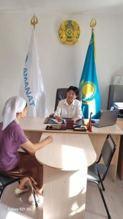 Бастауыш партия ұйымы төрағасы қабылдау өткізді