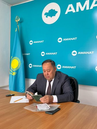 Бөлім басшысы қабылдау өткізді