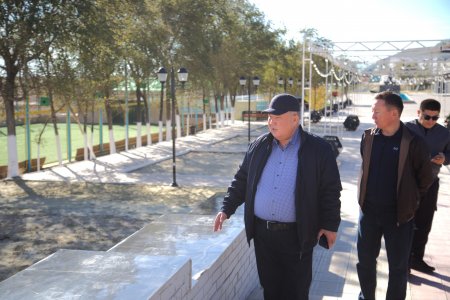 Аудан әкімі сенбілік жұмыстарымен танысты