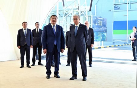 Президент жаңа жылу электр орталығына барды
