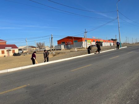 Ауданда сенбілік шарасы белсенді ұйымдастырылды