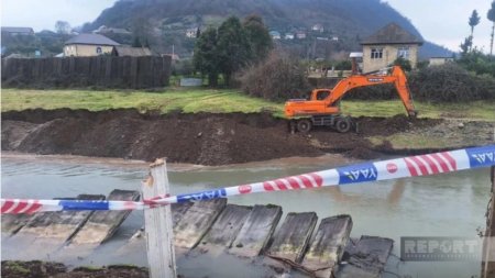 Әзербайжанда көшкін салдарынан ауылға апаратын жол бүлінді