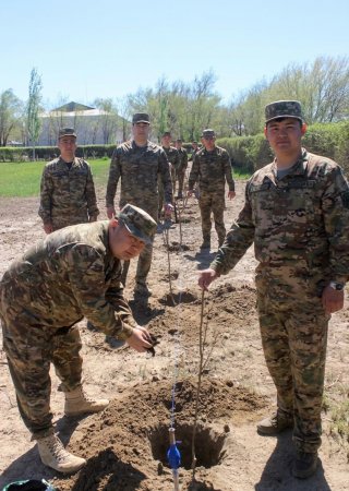 Шекара қызметінің жеке құрамы экологиялық акцияға белсене қатысты
