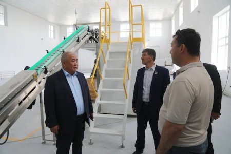 Арал: Аудан әкімі ас тұзын өндіру және мотоцикл құрастыру зауытымен танысты