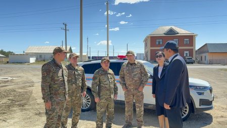 Руслан Қайрақбаев жаңадан салынып жатқан өрт сөндіру бекетінің құрылысымен танысты