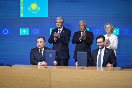 Еуропалық Комиссия Президенті Урсула фон дер Ляйеннің айтуынша, Кеңейтілген серіктестік және ынтымақтастық туралы келісімге қол қойылғаннан бергі он жыл ішінде өзара сауда көлемі екі еседен асқан