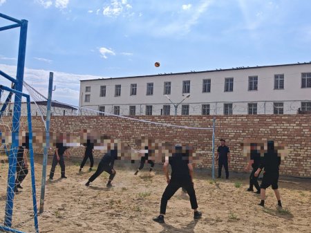 Жазасын өтеушілер арасында волейболдан турнир өтті
