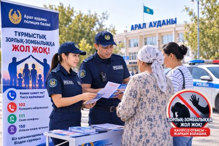 Зорлық-зомбылыққа жол жоқ: қауіпсіздік – ортақ міндет
