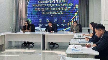 Кәсіпкерлерге қаржылай қолдау көрсету мәселелері бойынша кездесу өтті
